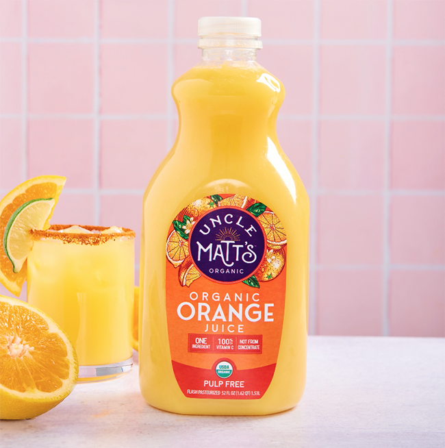 Orange Turmeric Margarita – Uncle Matt's Organic